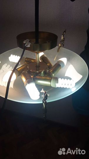 Светильник Чехословатский потолочный подвесной бу