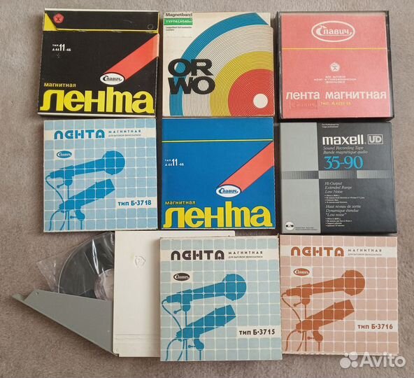 Катушки, к/к с записью отеч. и зар. эстр. 70-90г