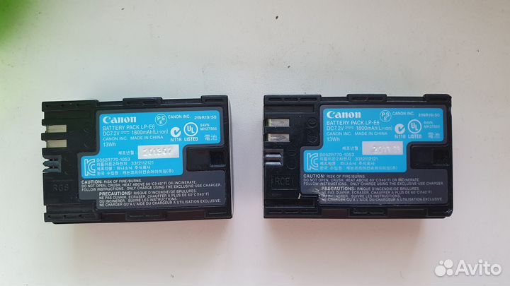 Аккумулятор Canon LP-E6 оригинал 1800 mAh (Li-ion)