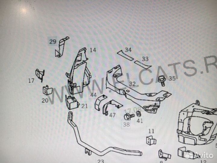 Усилитель передней арки MB A1636261416 MB ML W163