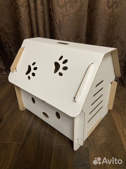 Картонный домик для животных