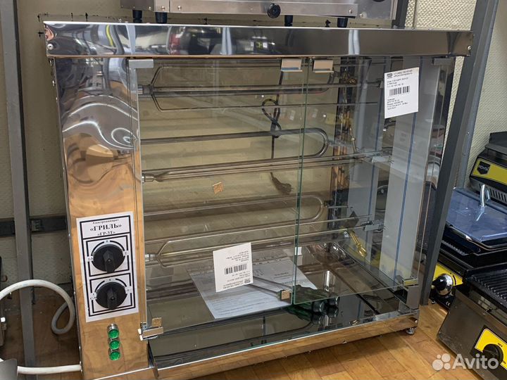 Гриль для кур шампурный на 10 кур