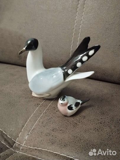 Фарфоровые статуэтки СССР лфз птицы