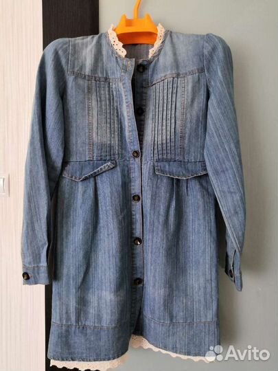 Джинсовый кардиган 44 новый