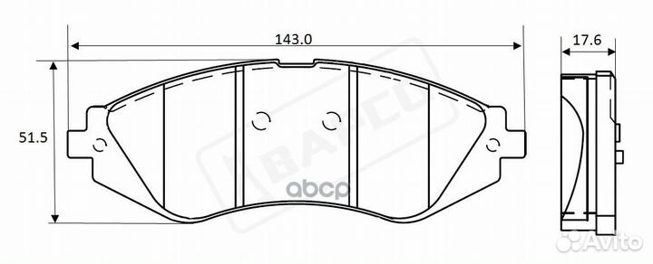 Колодки тормозные BP0534 bapco