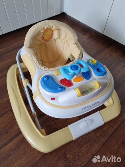 Шезлонг детский и ходунки пакетом детский babyton