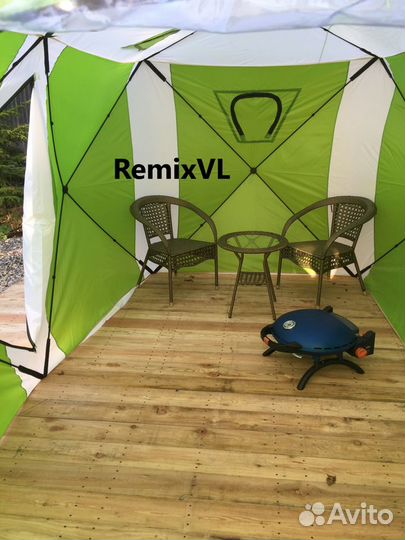 Палатка куб автомат 200x400x215см тент кухня