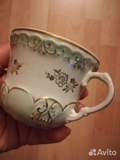 Тарелки и чашки Дулёво винтаж(55 г и 60 г)