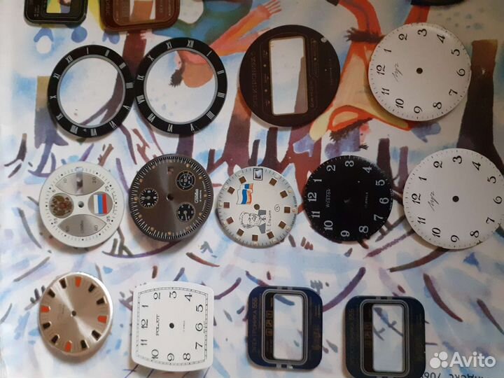 Стекломаски для часов СССР электроника