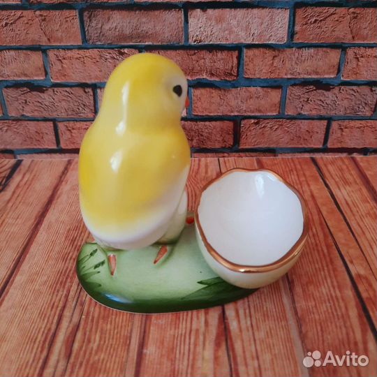 Цыплёнок статуэтка пасха подставка для яйца фарфор
