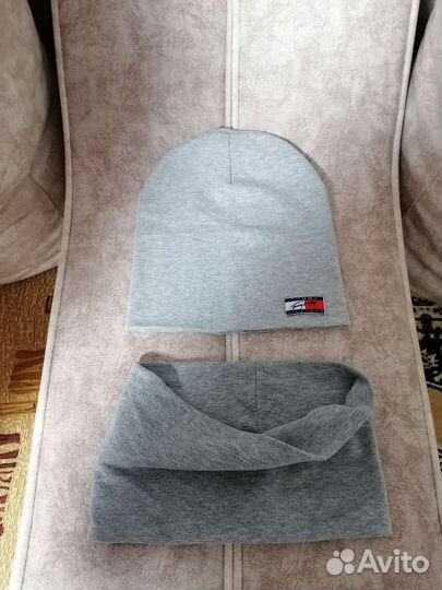 Шапка со снудом для мальчика