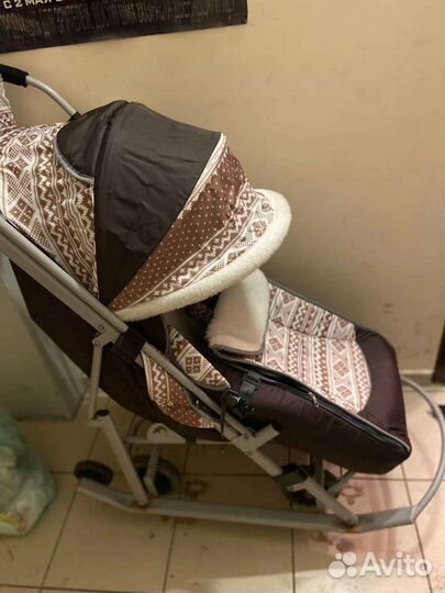 Детские санки коляска