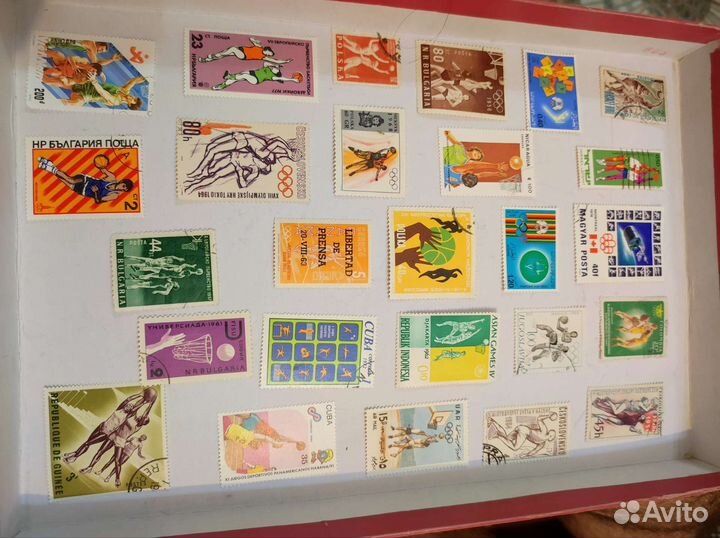 Почтовые марки баскетбольные