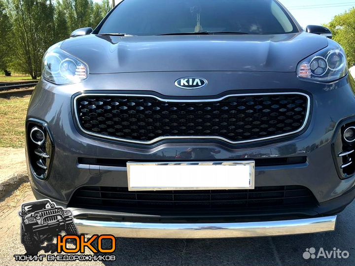 Защита переднего бампера KIA Sportage