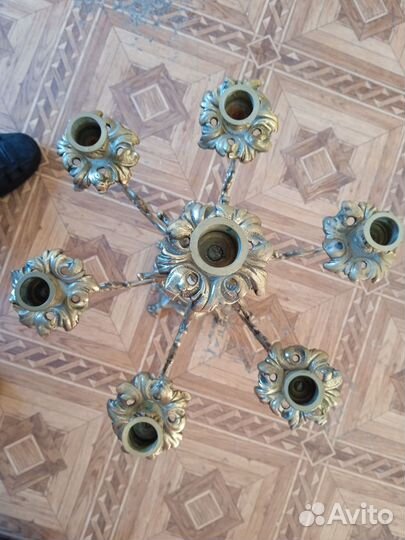 Подсвечники и канделябры бронза старинный