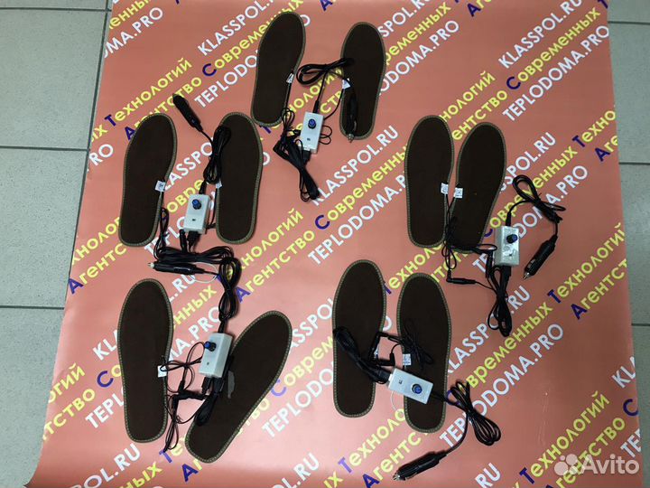 Стельки с электроподогревом Пингвин 12 и 24 Вольт