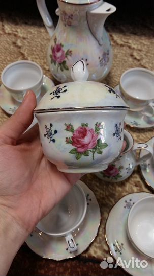 Кофейный сервиз мокко «Роза»