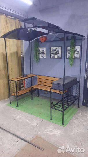 Мангал с крышей от производителя