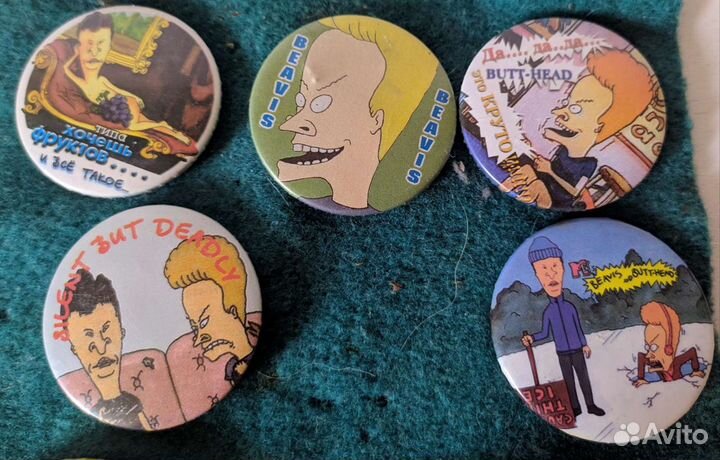 Значки Бивис и Баттхед, из 90х