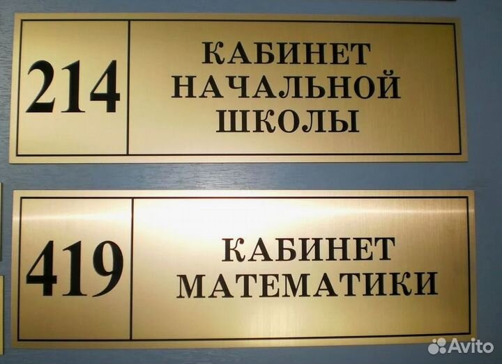 Табличка на дверь. Рекламные вывески