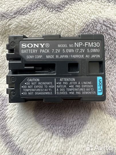 Аккумулятор для видеокамеры sony