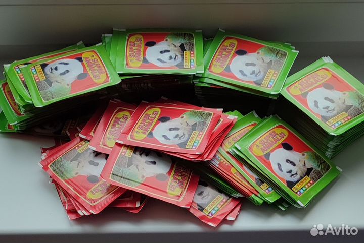 Наклейки Panini Super Animals на вес. За 2кг