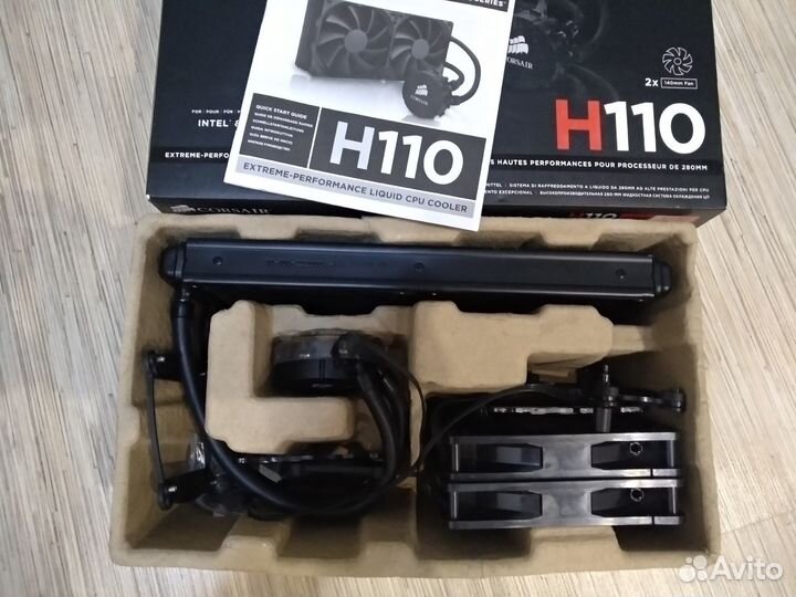 Сжо corsair h110 жидкостное водное охлаждение для