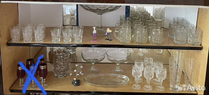 Хрустальная, стеклянная посуда СССР