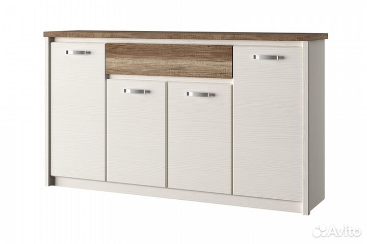 Тумба 4D1S, provence, цвет вудлайн крем\дуб каньон