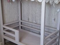 Детская кровать домик + текстиль