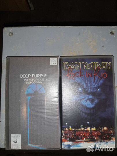 Видеокассеты Iron maiden и deep purple,цена за 1 ш