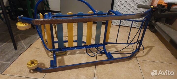 Санки детские Тимка на веревочке