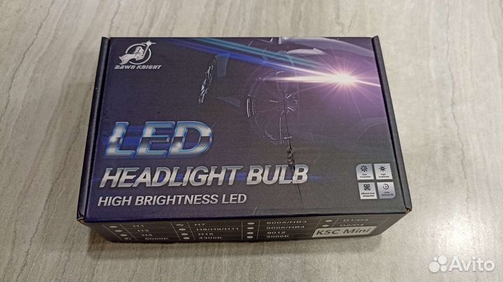 Светодиодные лампы H7 k5c mini 6000k