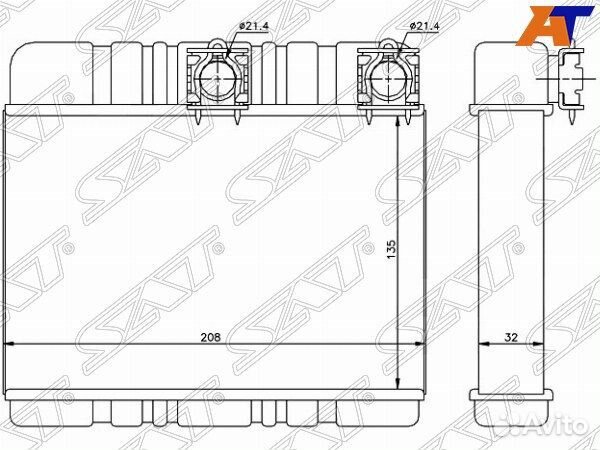 Радиатор отопителя салона BMW X3