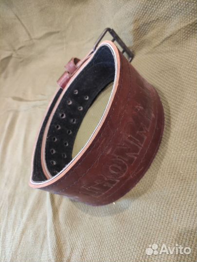 Пояс атлетический кожаный Ironman