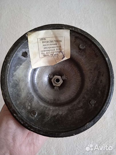 Подсвечник под бронзу, винтаж, СССР