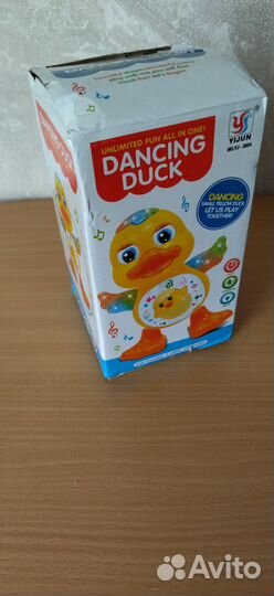 Игрушка детская утенок. Dancing Duck