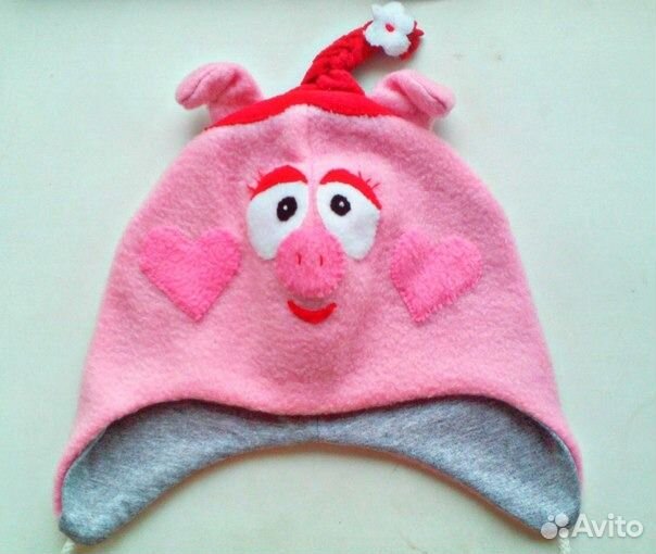 Шапочка новая (хлопок+ флис) р 48 (50)