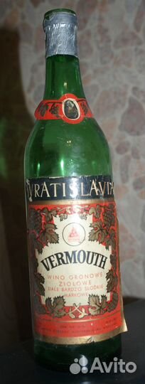 Редкая бутылка из-под вермута. Польша, 1970-е гг