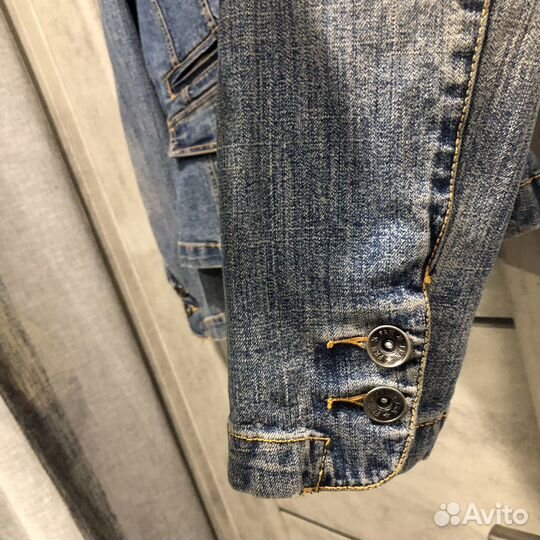 Джинсовый пиджак женский 46