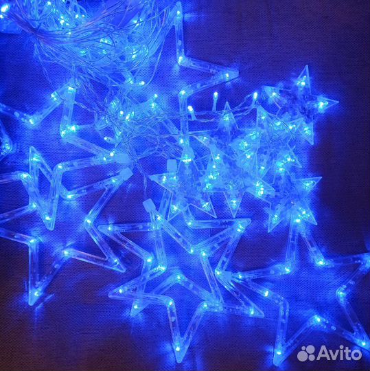 Крутая гирлянда-занавес Звездное небо