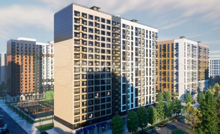 3-к. квартира, 91,7 м², 8/17 эт.