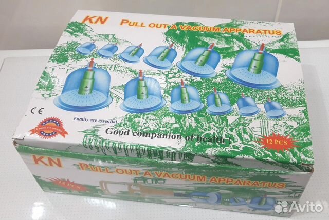 Массажные вакуумные банки 12шт. в упаковке