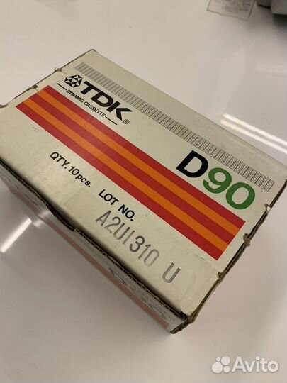 Аудиокассеты TDK D90, 1982 год