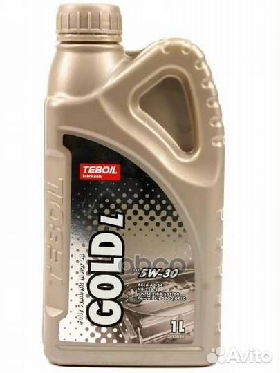 5W-30 Gold L 1л (синт. мотор. масло) Teboil
