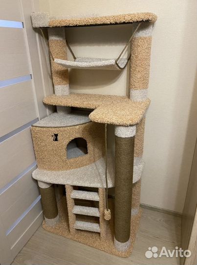Домик - когтеточка, лежанка для котов(кошек) новый