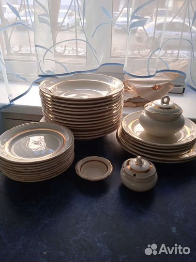 Набор столовой посуды Конаковский фз СССР