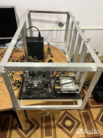 Готовая Тушка для майнинг фермы на 6 карт