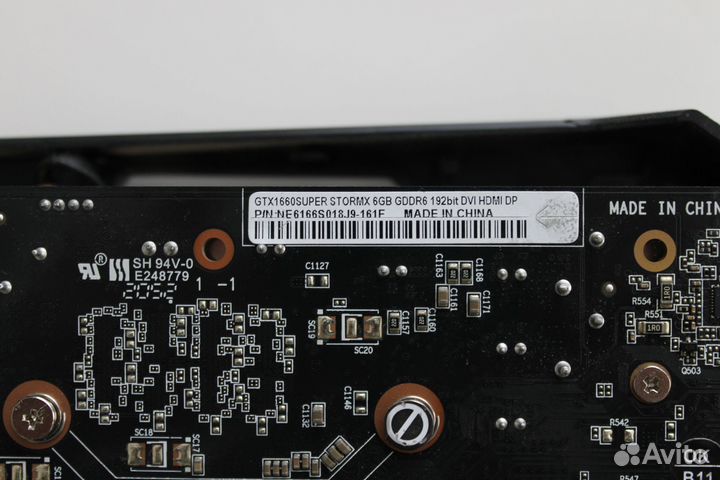 Видеокарта Palit GTX 1660 super StormX