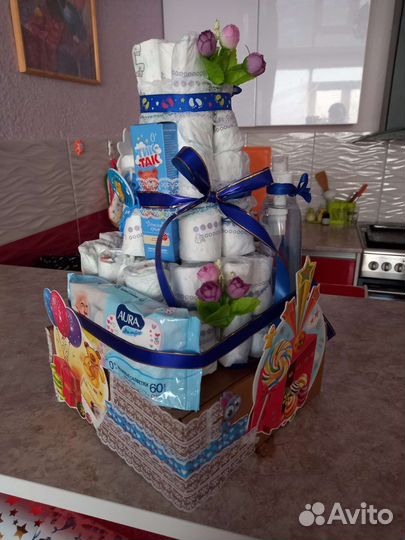 Торт из подгузников